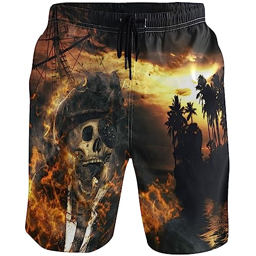 visesunny Cool Mens Novelty Swim Trunks Quick Dry Summer Board Beach Shorts with Mesh Lining and Pockets