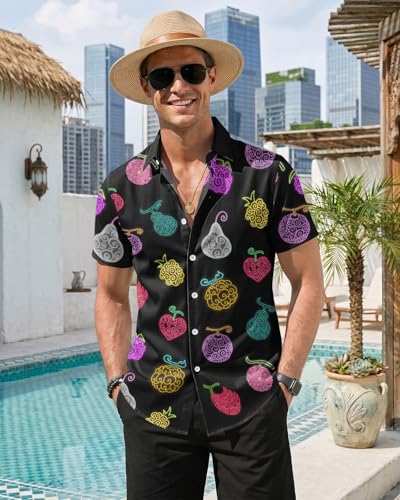 Image of 99TIMORO Movie Characters Hawaiian Shirt for Men Short Sleeve Top