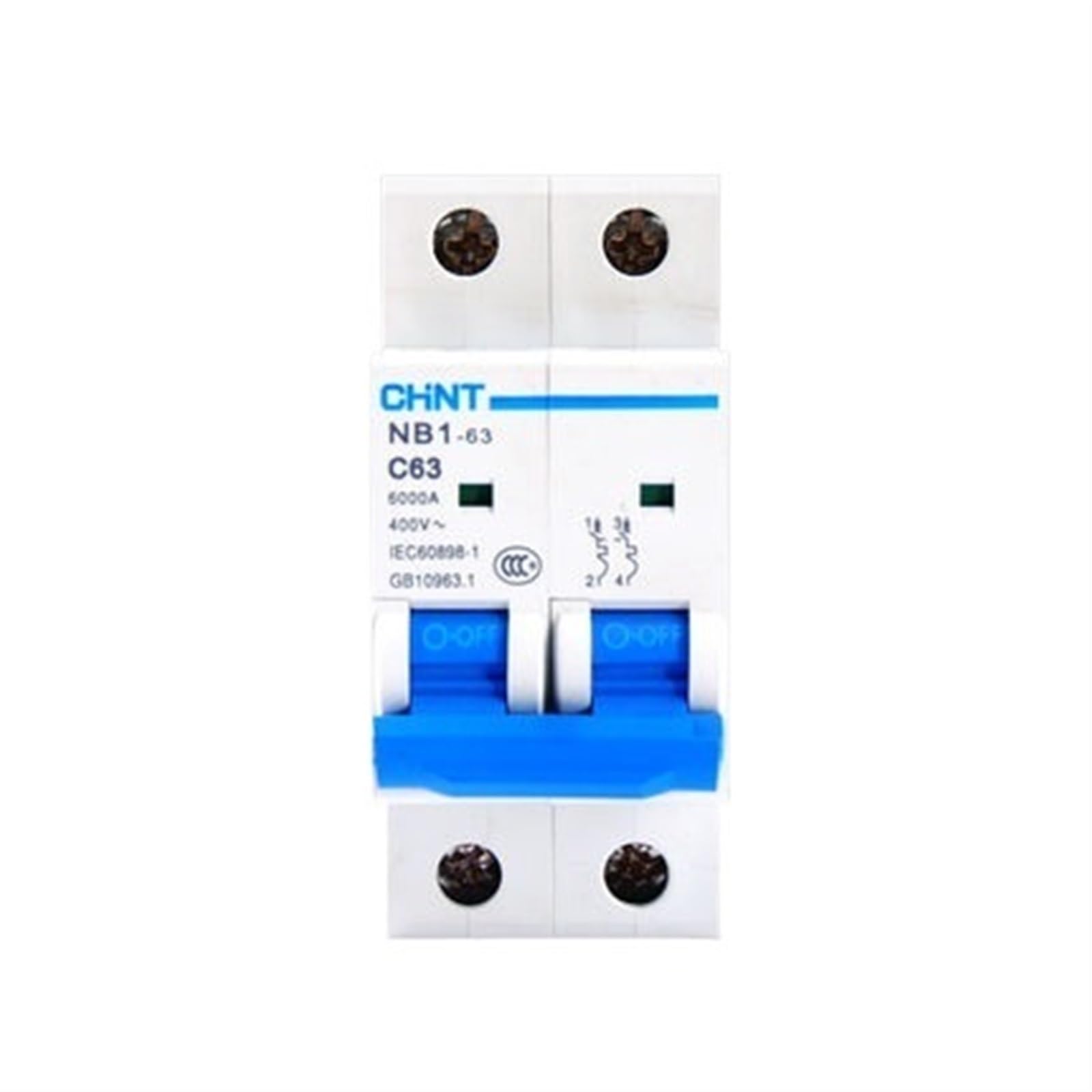 Disjoncteur miniature MCB 50A triphasé bipolaire NB1-63 pour tableau électrique basse tension