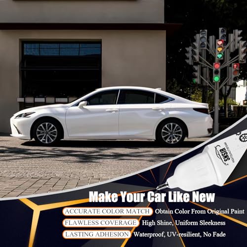 Image of Car Touch up Paint(085 Eminent White Pearl) Compatible with Honda /Lexus, Car Paint Pen Scratch Repair Two-In-One Touch Up Paint, Premium Car Scratch Remover for Deep Scratches