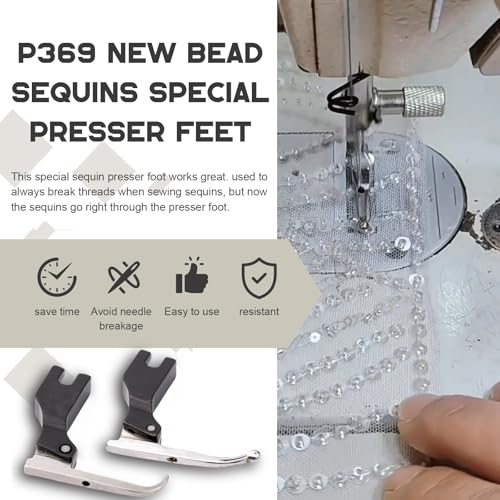 P369 Pie Prensatelas Especial para Pedrería y Lentejuelas miniatura 5