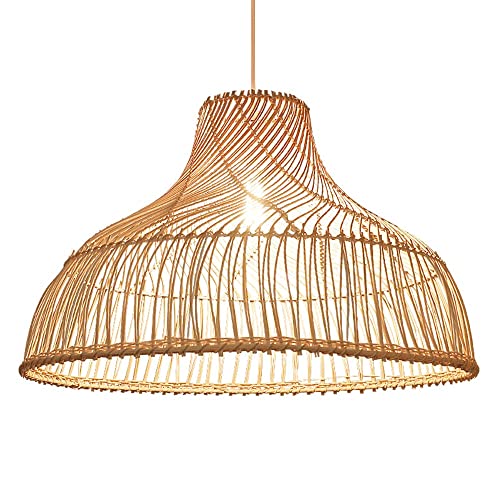 Lustre rotin haut de gamme YangRy suspension de plafond beige Star of Light
