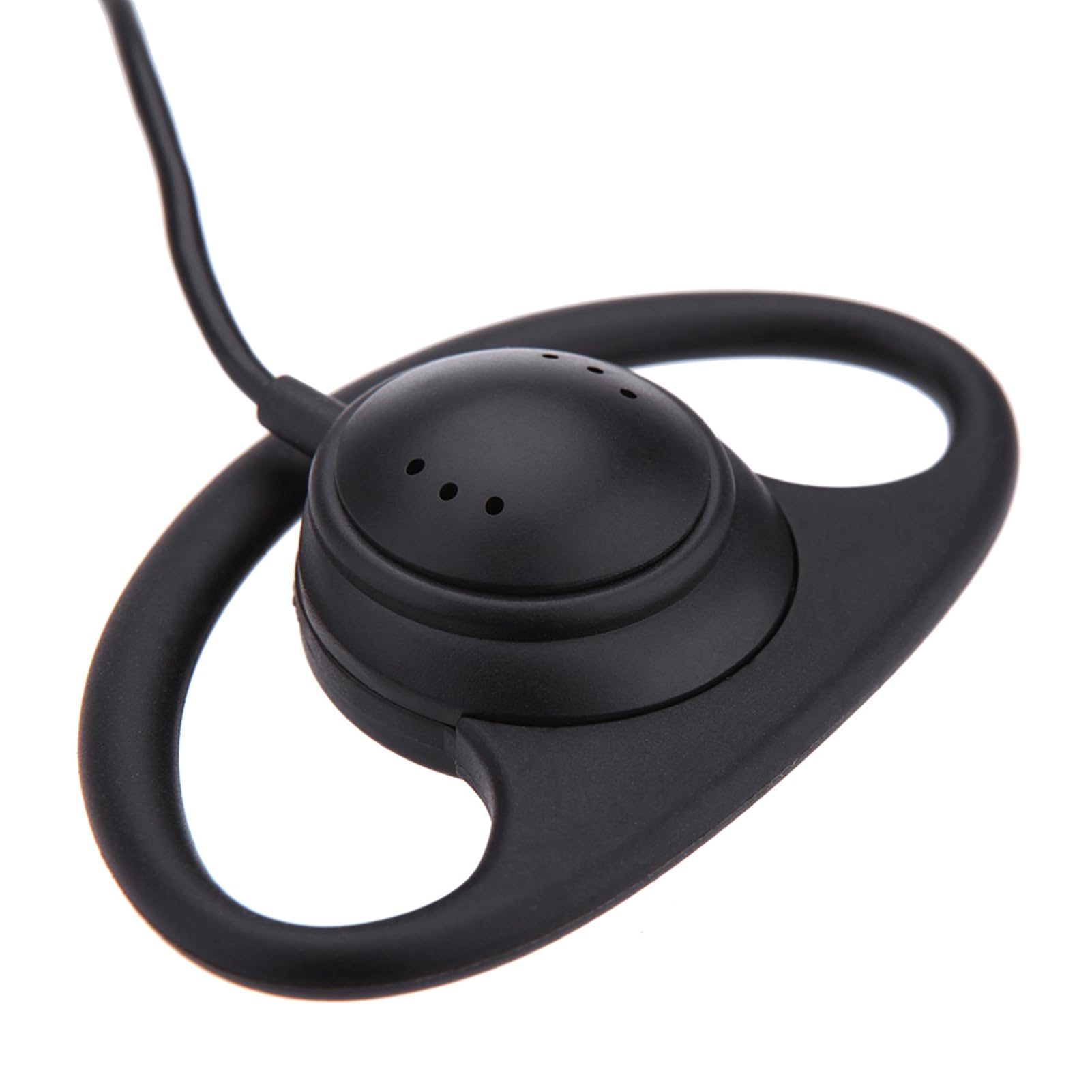 Fockety Cuffia Auricolare a Forma di D, Auricolare Singolo con Jack da 3,5 Mm con Cavo da 41,3 Pollici per Ricevitore del sistemas di Guida Turistica, Tablet, Telefoni (10PCS)