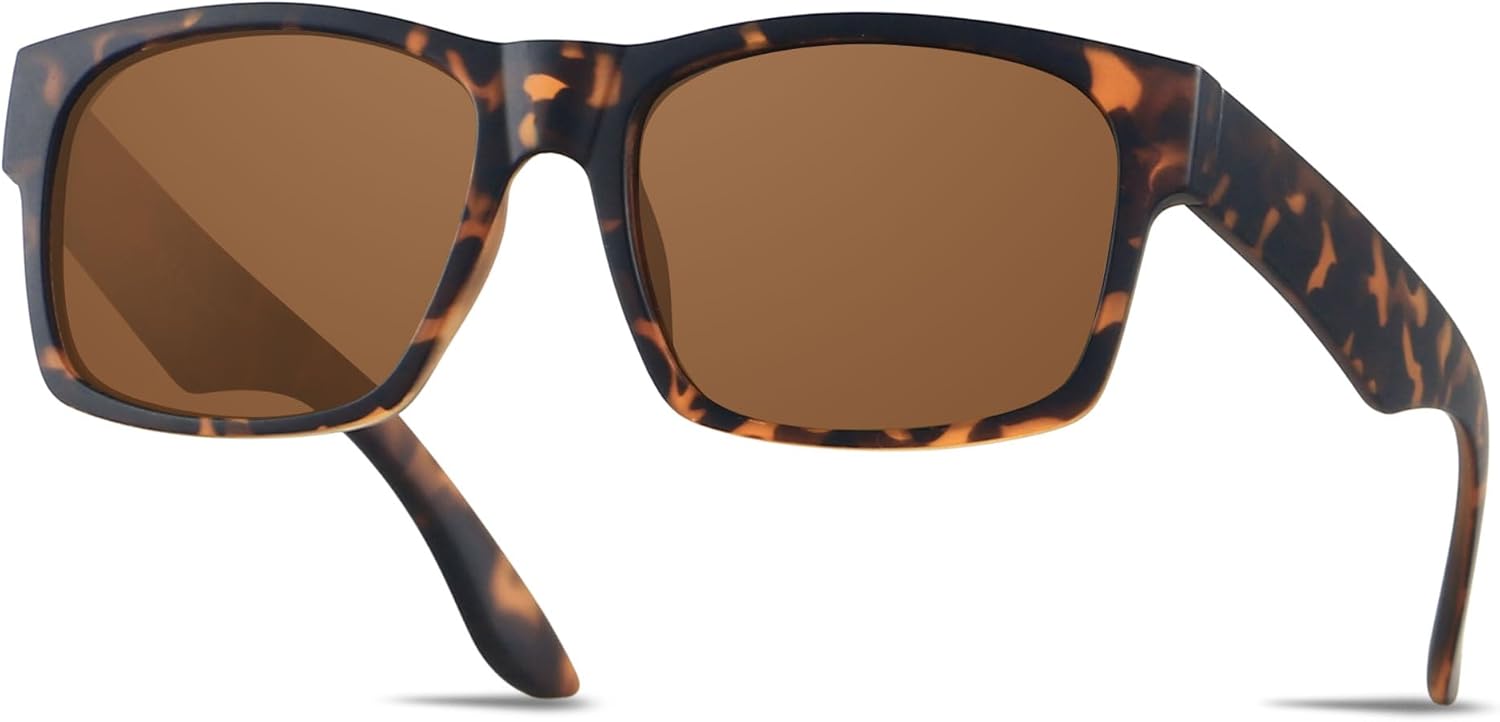 LYZOIT Extra Large Sunglasses for XL Big Wide Heads Mens Polarized XXL Oversized Square Sun Glasses