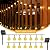 2-Pack 120 LED 72FT Solar Lights Outdoor Waterproof, Crystal Globe Lights with 8 Lighting Modes, Solar Powered Patio Lights for Garden Yard Porch Wedding Party Decor (Warm White)