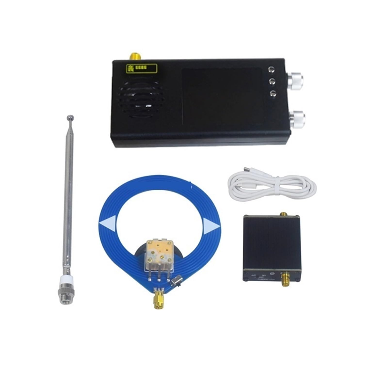 Receptor De Radio Portátil Banda Completa FM/MW/onda Corta/onda Larga Con Amplificador Antena Tipo Donut Fácil Amplia Compatibilidad(Black)
