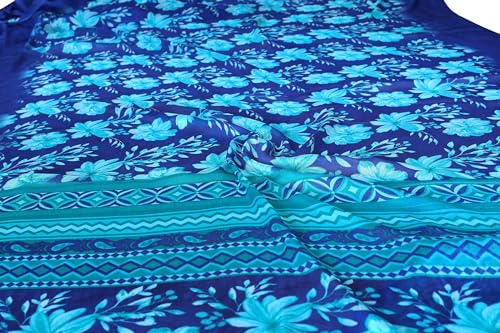 Image of MIRCHI FASHION Saree for Woman Chiffon Floral Printed | Lightweight All-Day Comfortable Women's Sari with Unstitched Blouse Piece (Available in 30 Colors)