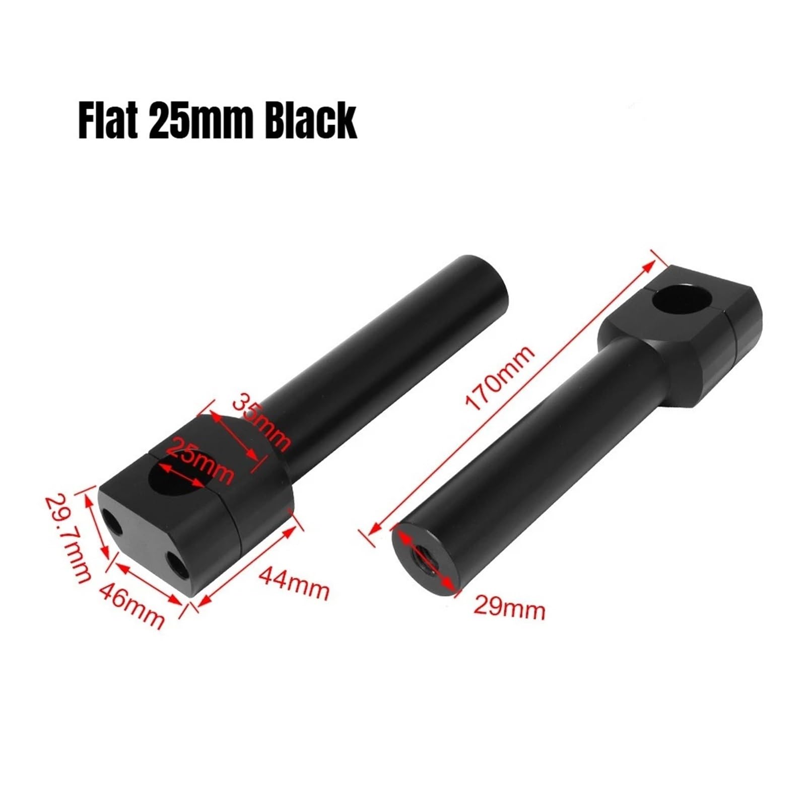 Rehausseur Guidon Moto Aluminium pour Universel 22mm/25mm