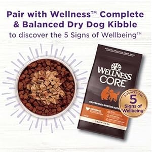 Wellness core naked bowl boosters for canine grain free freeze dried meals mixer or topper made with pure components turkey 4 ounce bag   cucciolini doodles