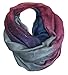 Produktbild FASHION LOOP Design Farbverlauf Schal Schlauchschal Rundschal Style Glitzer (Violett Blau)