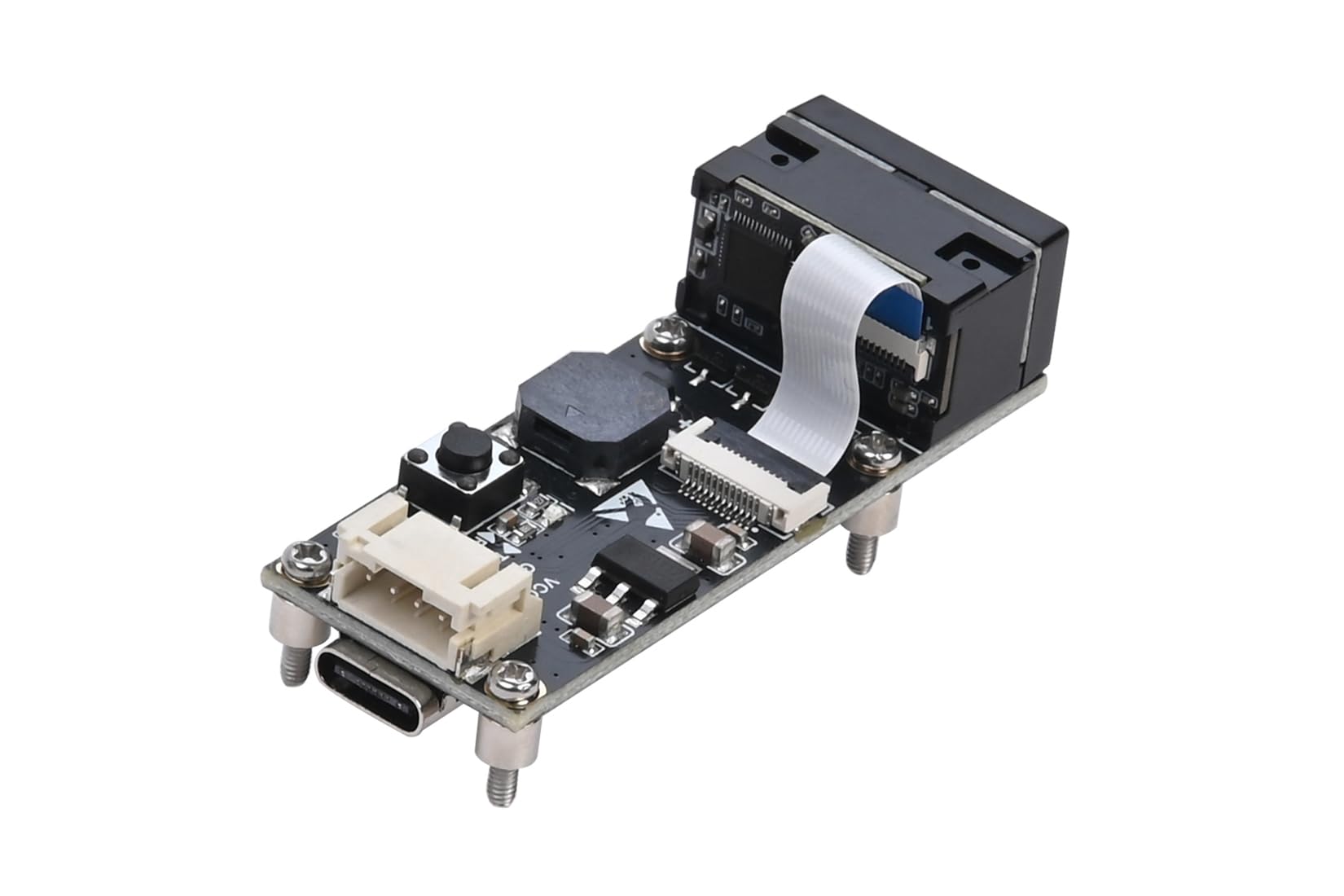 USB Barcode Scanner Module, 1D 2D QR Code Reader with TTL UART & Type-C Interface, Embedded Barcode Recognition Scanner for Arduino Raspberry Pi POS System Screen & Paper Scanning