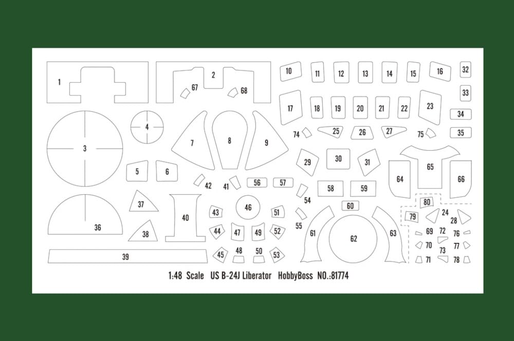 Hobby Boss 381774-1/48 B-24J Liberator - Maßstab 1:48