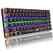 Produktbild Mechanische Tastatur, AK33 Rainbow LED-USB-Kabel mit Hintergrundbeleuchtung Mechanische Gaming-Tastatur mit 82 Tasten Kompakte Gaming-Tastatur mit Anti-Ghosting-Tasten (Blauer Schalter, Schwarz)