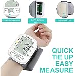 Wrist Blood Pressure Monitor for home use,Accurate Automatic Digital BP Machine, 198 Readings Memory Function and Large LCD Display