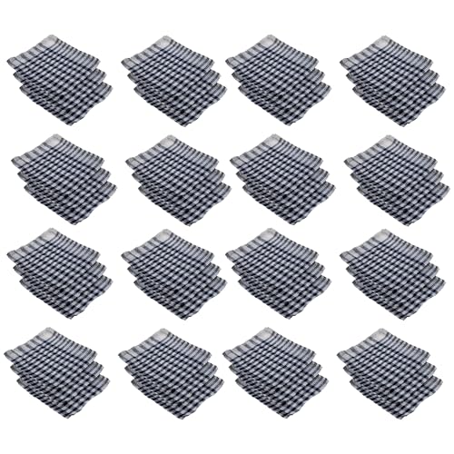 Kuber Industries Pack of 48 Cotton Cloth for Cleaning | Duster Cloth for Home Cleaning | Wiping Cloth for Kitchen | Kitchen Napkins | Blue