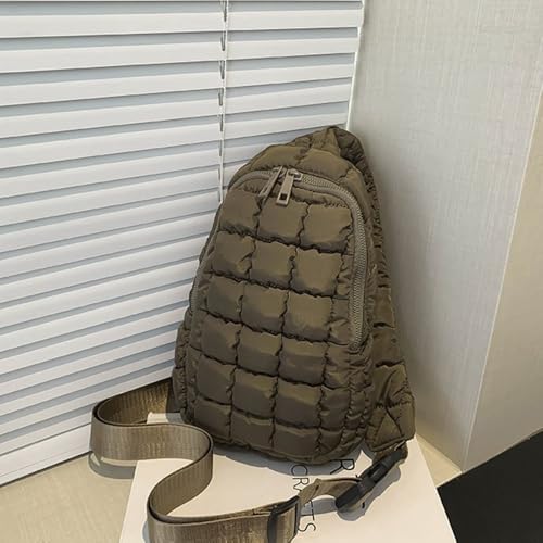 Women's Crossbody Bags for Puffer Bag Quilted Sling Bag, Outdoor Cycling Large Capacity Chest Bags2