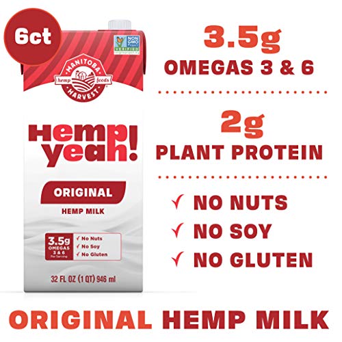 Manitoba Harvest Hemp Yeah! Hemp Milk Original 32 oz (Pack of 6)