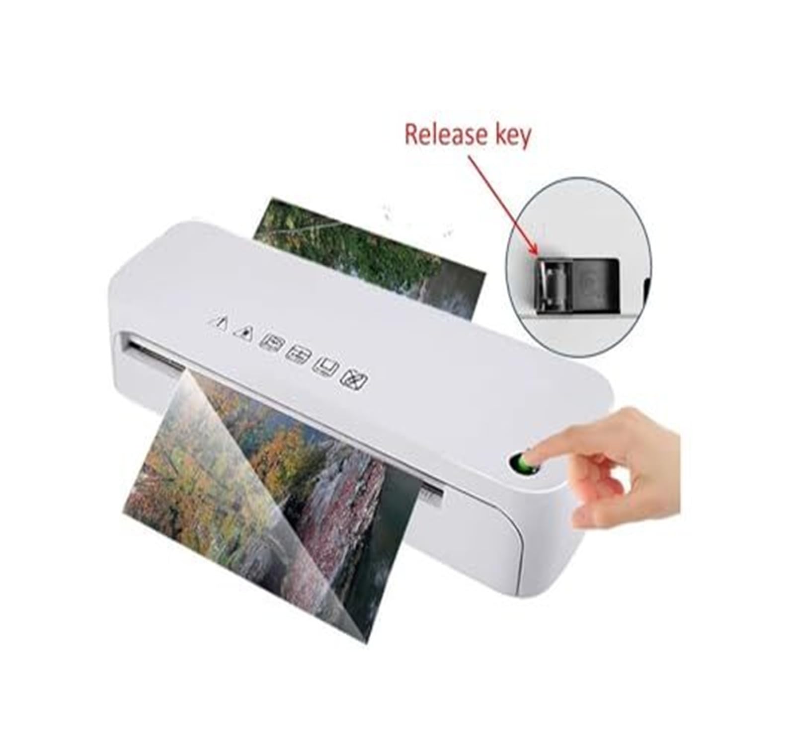 Laminator na gorąco do papieru A4, profesjonalnego użytku biurowego i domowego, laminowania dokumentów zdjęć