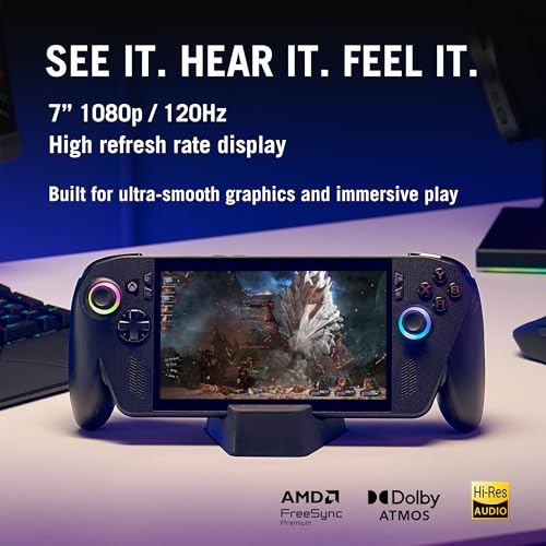 Image of ASUS ROG XBOX Ally X (2025), AMD Ryzen AI Z2 Extreme Processor,24GB RAM, 1TB SSD,7 inch /17.8cm, FHD,Touchscreen,120Hz, 500 nits,Win 11 Home, Black,715g,RC73XA-NH016W,AMD Radeon Graphics,Gaming Handheld PC