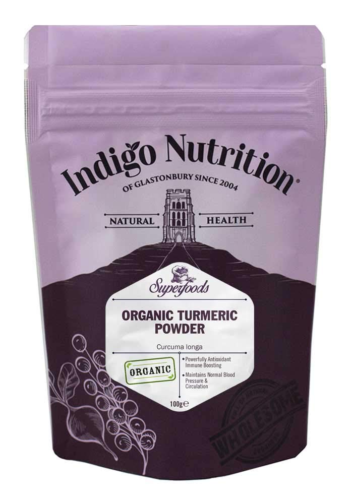 Indigo Herbs Organic Turmeric (Curcumin) Powder 100g | 100% Pure