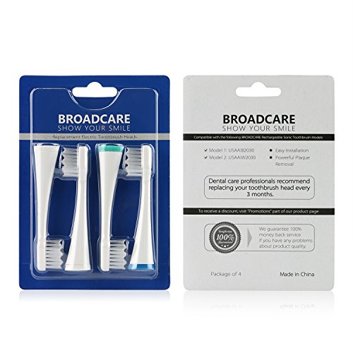 BROADCARE Testine di Ricambio per lo Spazzolino