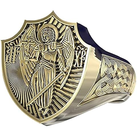 CXWK Anillo Punk de Bronce a la Moda para Hombre Cover