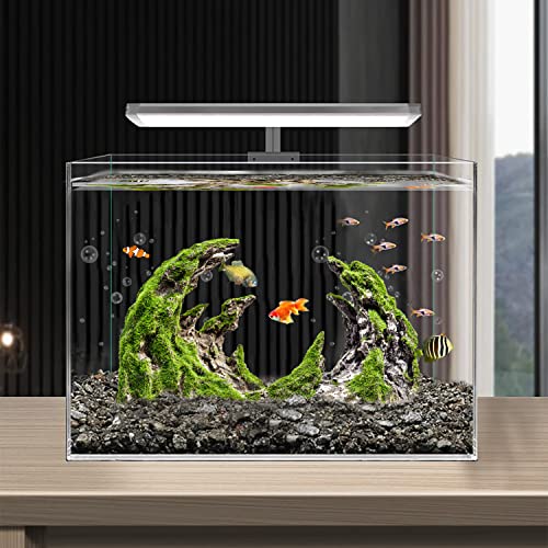 image for Novelsite Fish Tank Decor- Jagged Canyon Rock Formation with Faux Moss