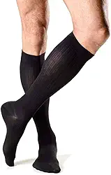 Meia 3/4 panturrilha Masculina 20-30 mmHg Actitud 192b Preta Sigvaris G