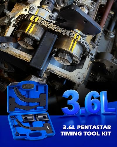 Image of OMT 3.6 Pentastar Timing Tool Kit, Camshaft Holding Tools For Jeep Ram | OEM 10200A, 10202A, 10369A; Phaser Timing Chain Lock Tool Kit; For 2011-2019 Chrysler Dodge VVT Engines; Chain Holders & Pins