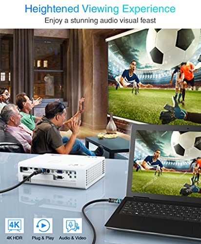 Image of BlueRigger in-Wall High Speed 18Gbps HDMI Cable - CL3 Rated - Supports 4K 60Hz, Ultra HD, 3D, 1080p, Ethernet and Audio Return Standard 20 Feet (6 Meters)