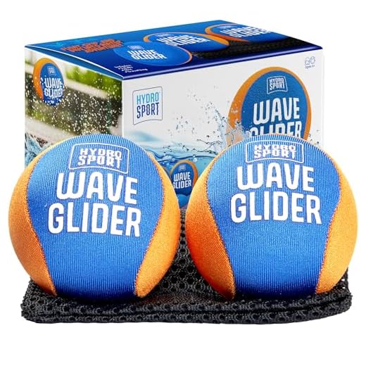 Wave Glider Water Skipping Ball Combo Set - Water Skip Sports for Beach, Pool, Ocean, Lake - Swim Travel Fun Toys & Games for Kids, Teens, Adults & Family - Swimming Walker Balls - Gifts for Boys