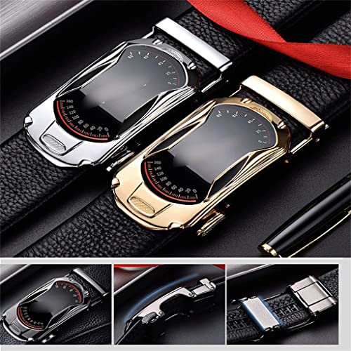 Plus Long Size Belt for Men Automatic Buckle Wast Straps Belt(E,120cm)2
