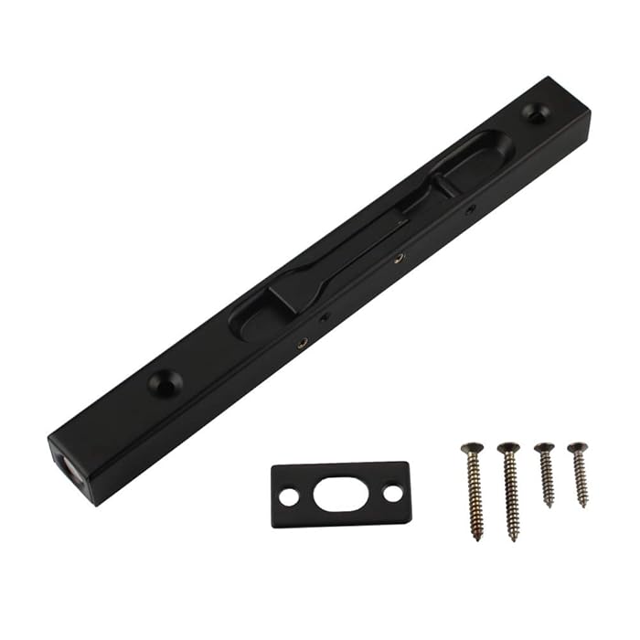 Buy Hidden Latches & Bolts Black 304 Stainless Steel 8 inch (20cm) Security Door Bolt Latch