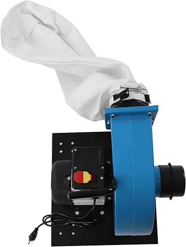 Xuthusman 1 paquete de colector de polvo de filtración de bolsas de 30 micrones, 550CFM, potable, 14.8 galones, con bolsa blanca de 110 V 750 W
