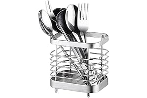 Silver Diningware Organizer for Sink