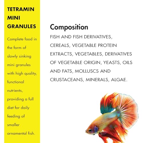 Image of Tetra TetraMin Mini Granules Fish Food 45g for Small Tropical Fish