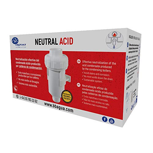 Neutraler Säurefilter. Neutralisiert das vom Kessel erzeugte Säurekondensat, verlängert die Lebensdauer und reduziert den Wartungsaufwand. Einfache Reinigung und Wartung. Bbagua.