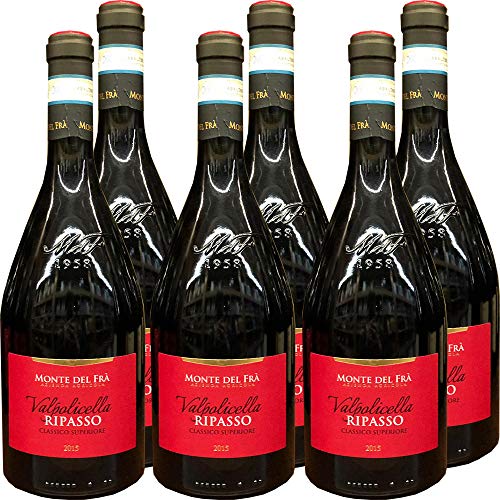 Marca: MONTAGNA DELLA FRA Valpolicella Ripasso Doc Classico Superiore  Monte del Frà  Vino Rosso del Veneto  Confezione 6 Bottiglie 75 Cl  Idea Regalo