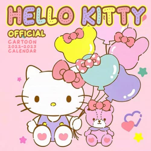 HELLO KITTY Calendar 2022-2023: HELLO KITTY Calendar 2022, Cartoon 2022 OFFICIAL calendar, 2022-2023 24 months - monthly planner.Gifts boys girls kids ... Kalendar calendario calendrier 16 monthly