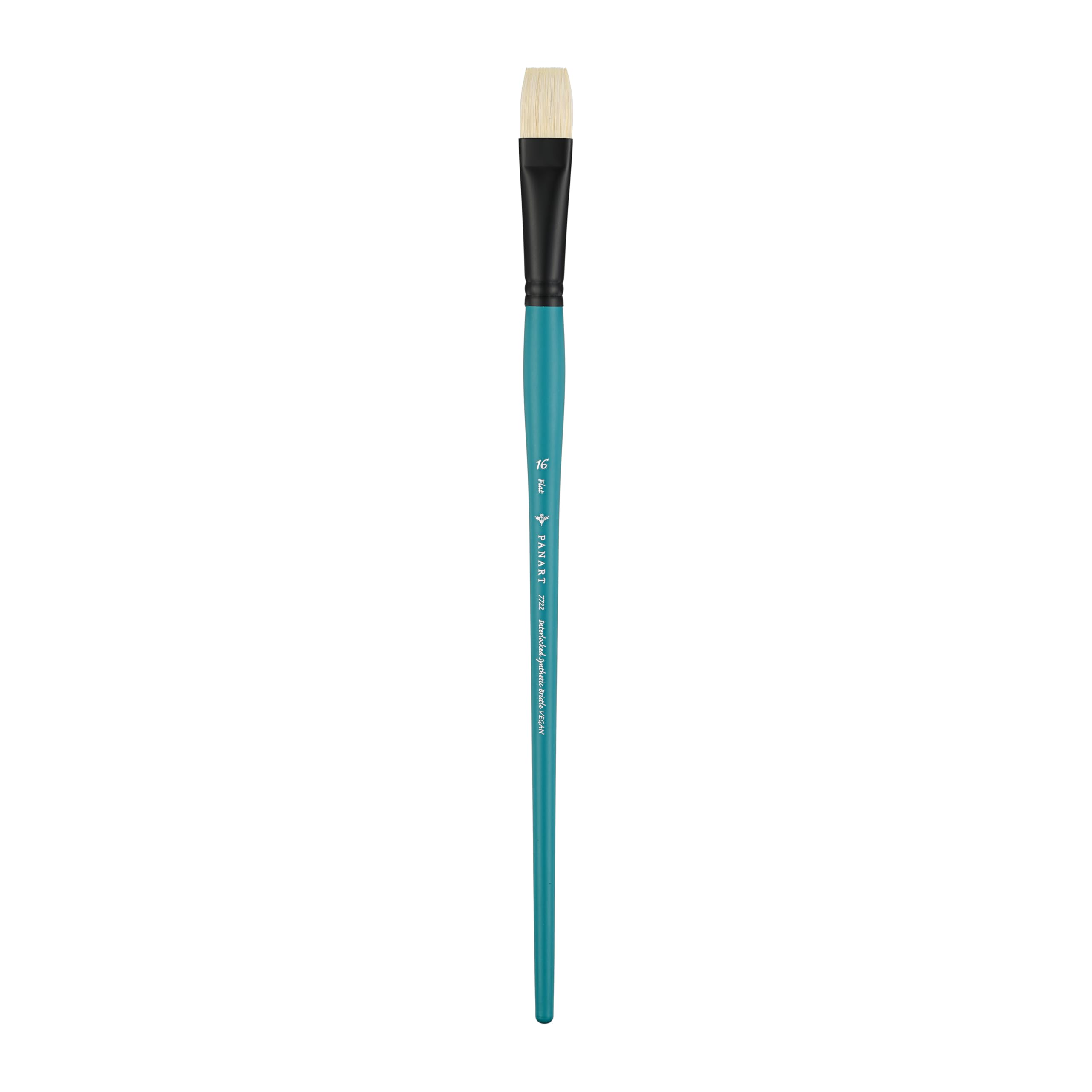 Pan Art Blue Bristle Flat No. 16 – Detail & Wash Brush For Oil Paints – Premium Brush For Artists Paintbrush For Fine Art, Craft & Illustration – 1 Unit