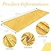 OMKSIH Gold Aisle Runner for Wedding Ceremony 2x15FT Sequin Aisle Runner for Party Glitter Aisle Runners for Weddings Hallway Carpet Runner for Prom Weddings Indoor Outdoor Engagement Ceremony Decor
