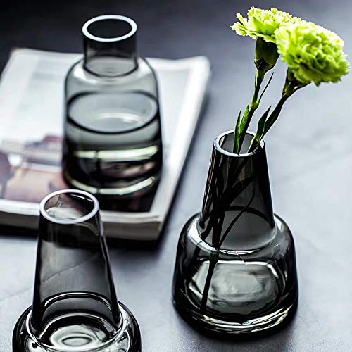 花瓶 ミニ花器 ガラス花瓶 透明 フラワーベース 一輪挿し フローラ花器 水栽培 インテリア飾り プレゼント 北欧 おしゃれ 透明花瓶 YHOMBES