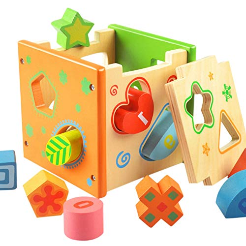 Itian Forma Colore Riconoscimento Intelligenza Sorter di Legno l'ex Giochi Cognitivi e la Congruenza/Giocattoli per i Bambini