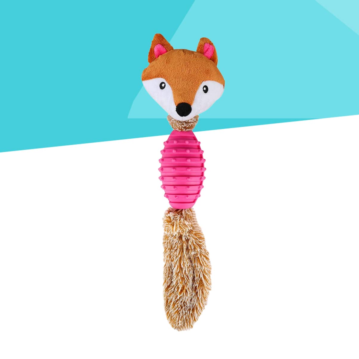 Mipcase Lot de 3 Peluches Couinantes Interactives à Mâcher pour Chiens de Petite Moyenne Et Taille pour La Dentition des Chiots Rouge