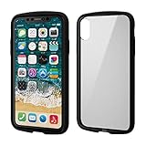 エレコム iPhone XR ケース 耐衝撃×フレーム TOUGH SLIM LITE [背面クリアタイプ] ブラック PM-A18CTSLFCBK
