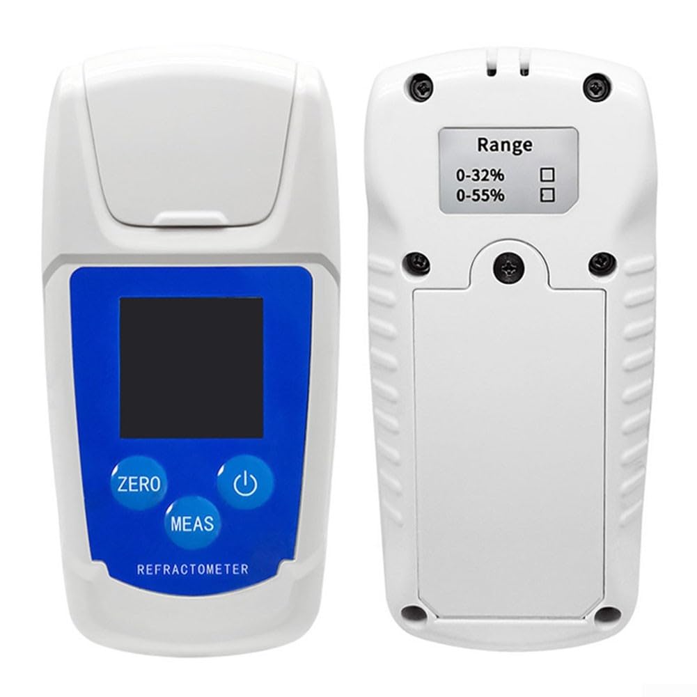 Refractómetro digital del sacarímetro con la compensación automática de la temperatura para la prueba del contenido del azúcar del jarabe de la miel y del jugo de la fruta de la bebida azul blanco