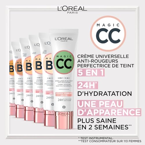 Cc Crème Anti rougeurs Teinte Universelle Cc Magic 'oreal Paris Le Flacon De 30ml - vue 2