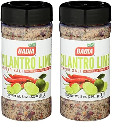 Cilantro Lime Pepper Salt, 8 Ounce (Pack of 2)