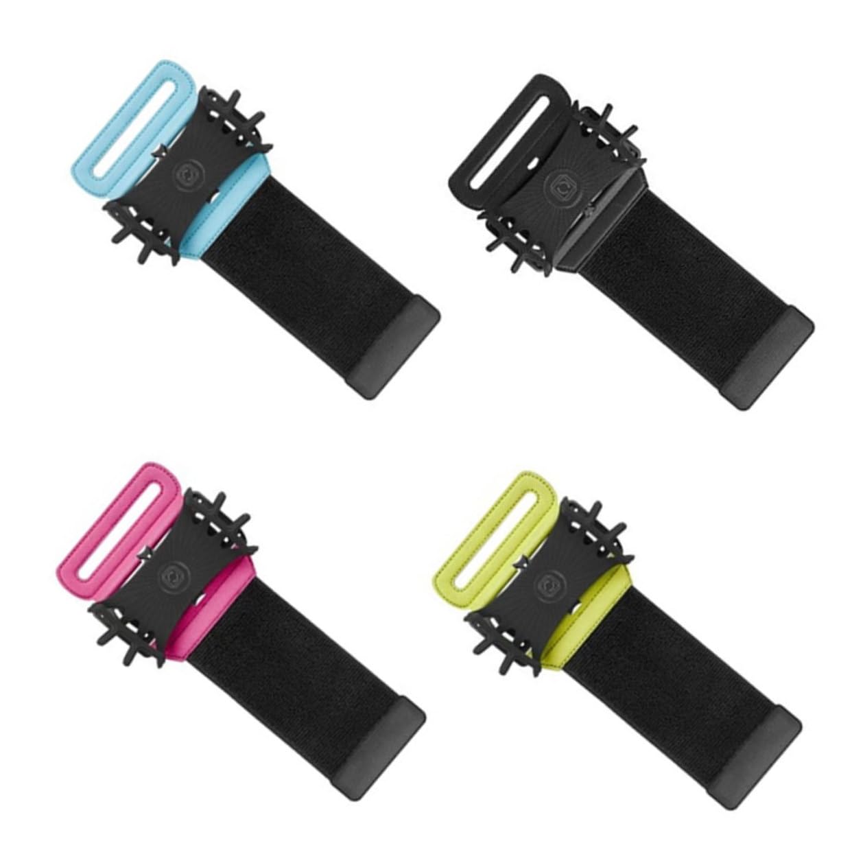 Mikikit 2stücke Handgelenk Handyhalterung Armband Mit Rotation Verstellbare Smartphone Halterung Für Jogging Und Sport Elastisches Material Zufällige Farbe