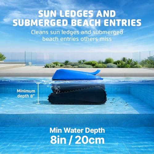 Image of Dolphin Nautilus EON 100 Cordless Robotic Pool Cleaner Ideal for Pools up to 50 FT - Wi-Fi Connected, Wall & Waterline Scrubbing, Top-Load Filter, Smart Navigation